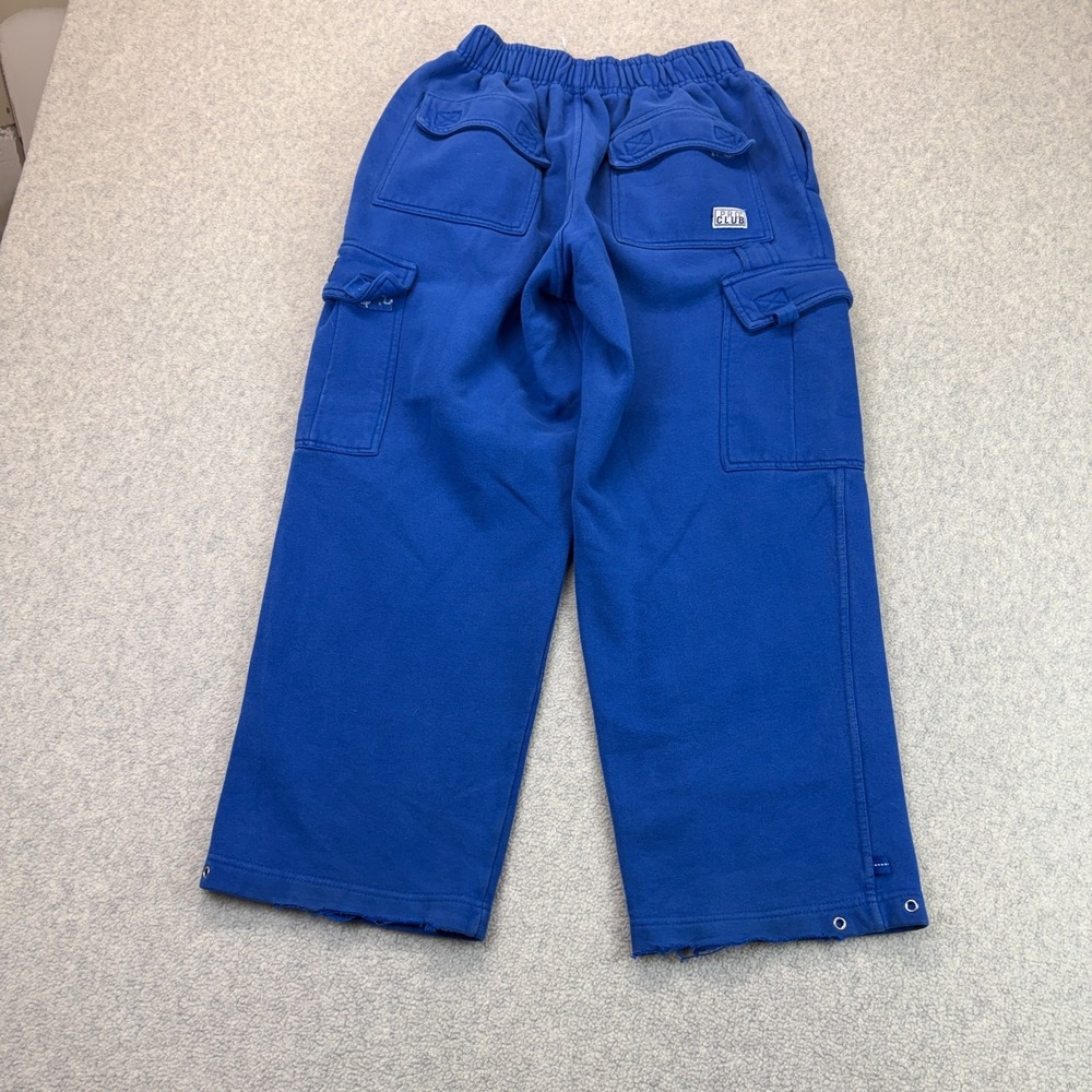 Pro Club Mens Sweatpants Royal Blue Elastic Waist Cargo Pocket Comfort Fit M - Picture 5 of 9